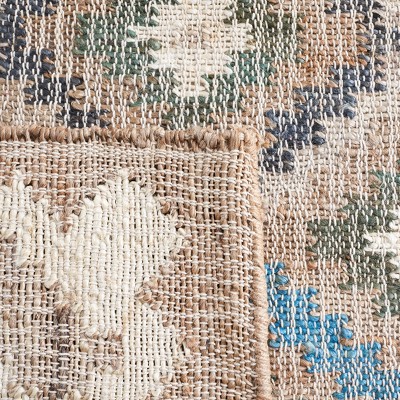 Safavieh Kilim Blue and Ivory Handwoven Wool Area Rug 3' x 5'