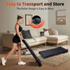 SEVOBAL Home Gyms Incline Walking 8 Degree Pad Treadmill, Portable Compact Under Desk, Suitable for Home Office, Upright Stand, Red, 45.7"*19.9"*4.9" - 3 of 4