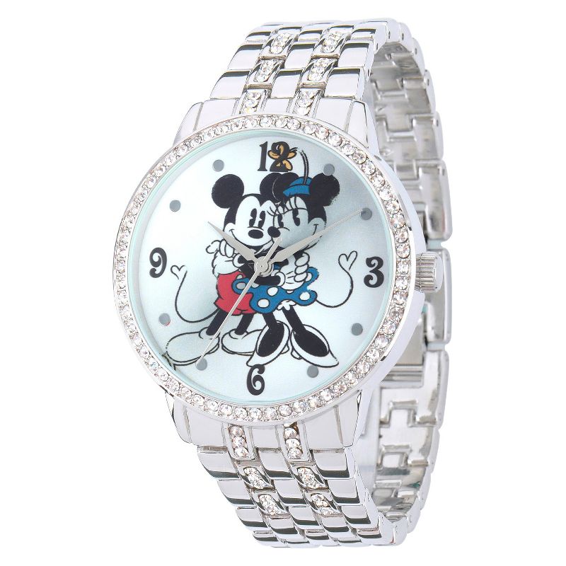 Women&#39;s Disney Minnie and Mickey with Alloy Case - Silver, 1 of 6