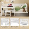 NicBex Twin Size Daybed with Storage Shelves and Lockers,Multi-Functional Bed with Study Desk and Matching Stool - image 4 of 4