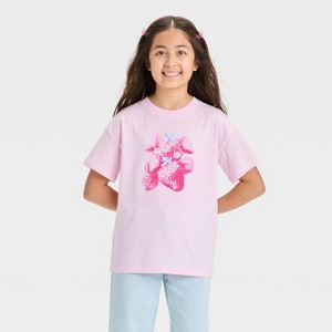 Girls' Short Sleeve Relaxed Oversized Graphic T-Shirt - Cat & Jack™ - 1 of 4