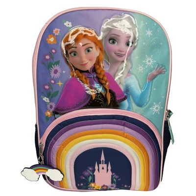 Disney Frozen Anna & Elsa 16" School Backpack with a Large Front Pocket, Girls