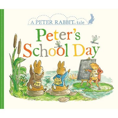 Peter's School Day - (Peter Rabbit) by  Beatrix Potter (Board Book)