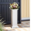 Lirago,13.98"D*13.98"W*36.02"H,Tall & Slim Square Pillar Plant Stand-Space-Saving Design for Entryways, Windows & Patios - 2 of 4