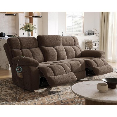 AMERLIFE Power Reclining Sofa with USB Charging Port & One-Touch Lock