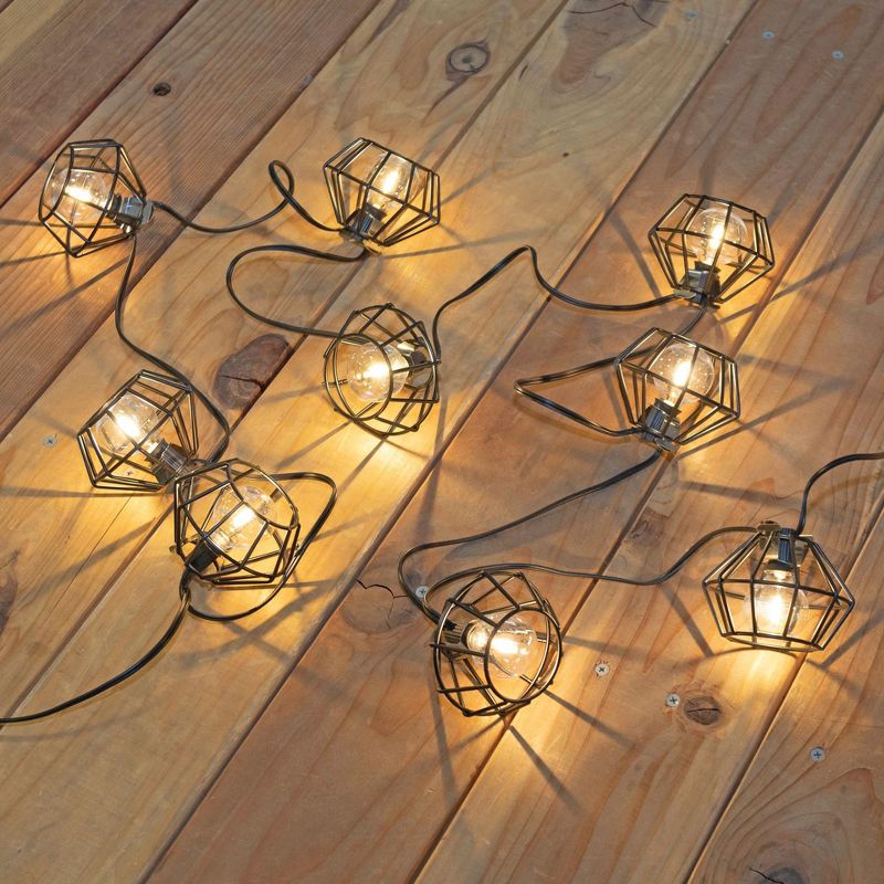Novelty Lights 10 Lampshade LED Filament G40 Globe String Light Set with Warm White Bulbs, 5 of 7