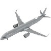 Airbus A321neo Transport Aircraft "German Luftwaffe" Gray "Gemini Macs" Series 1/400 Diecast Model Airplane by GeminiJets - 2 of 3