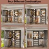 Aheaplus Corner Closet System with 6 Hanging Rods, Closet Organizer System with Shelves and Drawers - 4 of 4