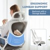 NicBex Office Chair with Wheels,Criss Cross Chair with Adjustable Headrests and Lumbar Support,Cozy Gaming Chair,Desk Chair for Office - 4 of 4