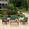 ARDEN Outdoor Loveseat Cushion Set, 48 x 24, Water repellent, Fade Resistant, Cushion Set for Couch, Bench, and Swing 48 x 24 - 3 of 4