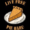 Junior's Design By Humans Live Free Pumpkin Pie Hard By dumbshirts T-Shirt - 2 of 3
