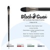 Black Swan Synthetic Red Sable Paint Brushes Filberts -  Professional Quality Long Handle Paint Brushes for Oil, Heavy Body Media and Acrylic - - 2 of 4