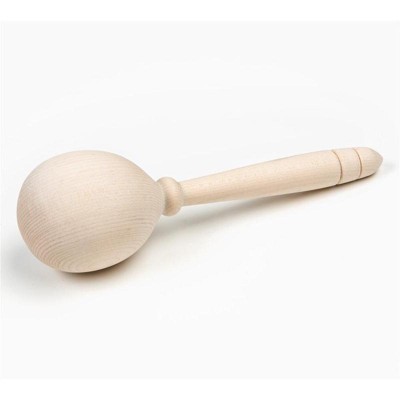 Lehman's Old Fashioned Hardwood Sock Repair Mending Darner Ball Natural Finish 7"