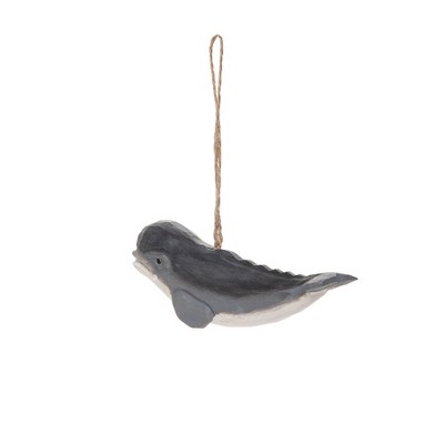 Gallerie II Whale Carved Wood Ornament