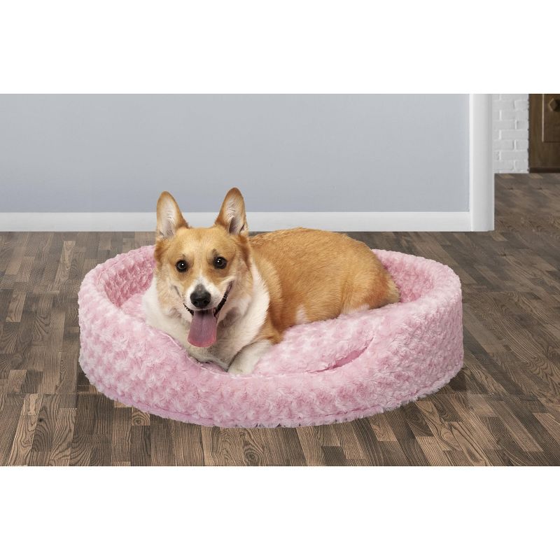 FurHaven Ultra Plush Oval Cuddler Dog Bed, 3 of 5