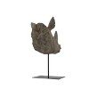 HomeRoots 17" Brown Resin Rhinoceros Tabletop Sculpture - 4 of 4