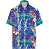 HAPPY BAY Men's Hawaiian Short Sleeve Button Down Shirt Pineapple Shirt Men Casual Holiday Summer Party Caribbean Shirts for Men Funny - 3 of 4