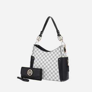 MKF Collection Penelope Circular Print Women’s Shoulder Bag with matching wallet by Mia K - 1 of 3