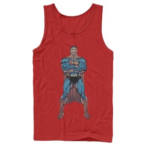 Men's Superman Bold Hero Pose Tank Top - 1 of 3