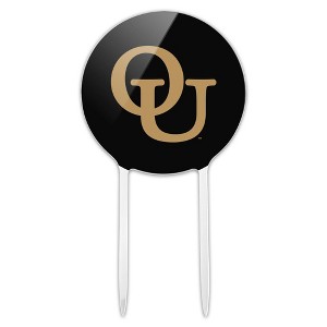 Oakland University Secondary Logo Acrylic Cake Topper Party Decoration for Wedding Anniversary Birthday Graduation - 1 of 4