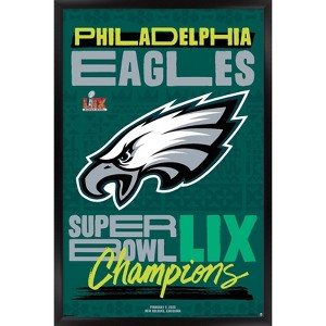 Trends International NFL Philadelphia Eagles - Super Bowl LIX Team Logo Framed Wall Poster Prints - 1 of 4