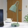 Simple Designs Sleek Essentials Metal Looped Desk Lamp with USB Sage Green - 4 of 4