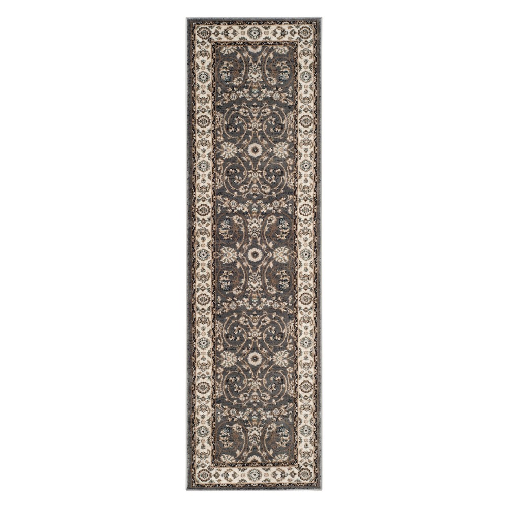 2'3inx8' Lupe Floral Accent Rug Gray/Cream - Safavieh