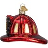 Old World Christmas Glass Blown Ornament, Fireman's Helmet - 2 of 3
