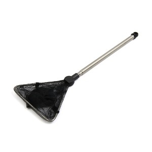 Unique Bargains Stainless Steel Telescopic Handle Aquarium Fishbowl Shrimp Fish Landing Skimmer Net 1 Pc - 1 of 4