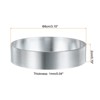 Unique Bargains Stainless Steel Seamless Nonstick Mirror Coating Round Cake Ring 4 Pcs - 2 of 4