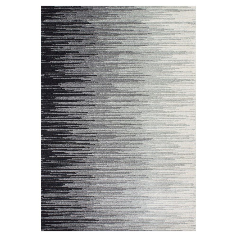 4'x6' Lexie Area Rug Black - nuLOOM