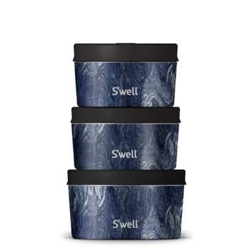 S'well Food Storage Canister Set Azurite Marble