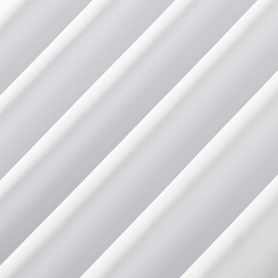 White 84" Polyester Blackout Back Tab Curtain Panel Pair