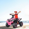 Costway Kids Ride on ATV 12V 4 Wheeler Quad Toy Vehicle with LED Lights - 2 of 4