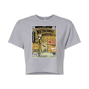 Women's - Disney - The Nightmare Before Christmas Cropped Graphic T-Shirt - 1 of 4