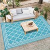 Outdoor Rug, Waterproof Reversible Patio Carpet,  Print Camping Rug, Geometric RV Mat for Deck, Balcony, Picnic & Beach - 3 of 4