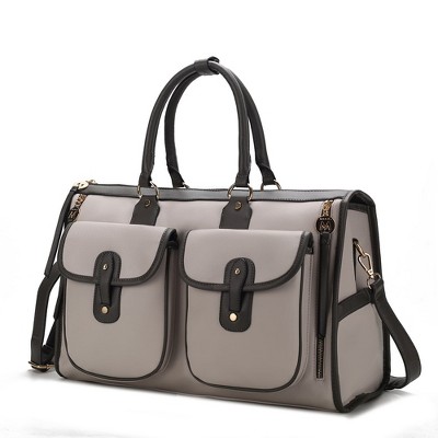 MKF Collection Genevieve Color Block Vegan Leather Women’s Duffle Bag by Mia K