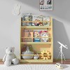 PDTEND 3-Tier Kids Book Shelf, Kids Book Rack, Toddler Decorative Bookshelf, MDF Material - 4 of 4