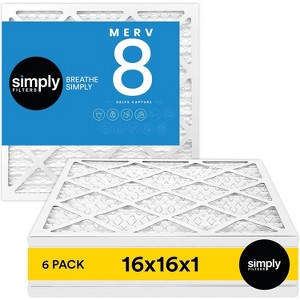 Simply Air Filter, MERV 8, 6 Pack, Furnace Air Filter for HVAC - 1 of 1