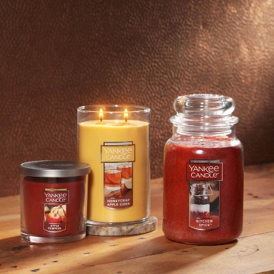 Large Red Soy Scented Fall Jar Candle