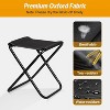 LakeForest"Portable Foldable Camping Stool Chair with 275.6LBS Capacity for Hiking, Fishing, and Backpacking"Black - 4 of 4