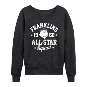 Women's - Peanuts - Franklins All Star Squad Lightweight French Terry Slouchy - 1 of 4