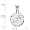 Black Bow Jewelry 14k White Gold Alabama Crimson Tide NCAA Medium Pendant - 2 of 3