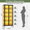 Bekrvio 67”H 3-Side Glass Display Cabinet With Lights,5-Layer Storage with Double Doors and Metal Frame for Collectibles, Ideal for Small Spaces - 2 of 4