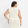 Women's Button-Front Sweater Vest - Future Collective - 2 of 3