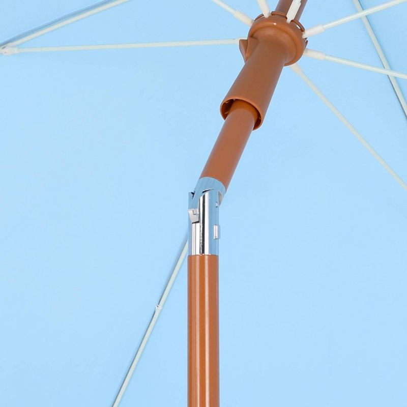 Captiva Designs 7ft Fringed Elegant Valance Crank Tilt Patio Market Umbrella, 6 of 10