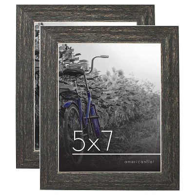 Americanflat 2 Pack Picture Frame with polished glass - Available in a variety of Sizes and Colors