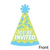Big Dot of Happiness Party Time - Shaped Fill-In Invitations - Happy Birthday Party Invitation Cards with Envelopes - Set of 12 - 3 of 4