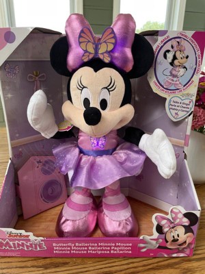 Disney Junior Minnie Mouse Sing and Dance Butterfly Ballerina Lights and  Sounds Plush, Sings Just Like a Butterfly, Kids Toys for Ages 3 up