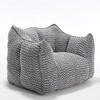 Cesicia 47.2 in-W x 36.2 in-D x 30.7 in-H Beige Chenille Square Bean Bag Sofa Chair - 2 of 4